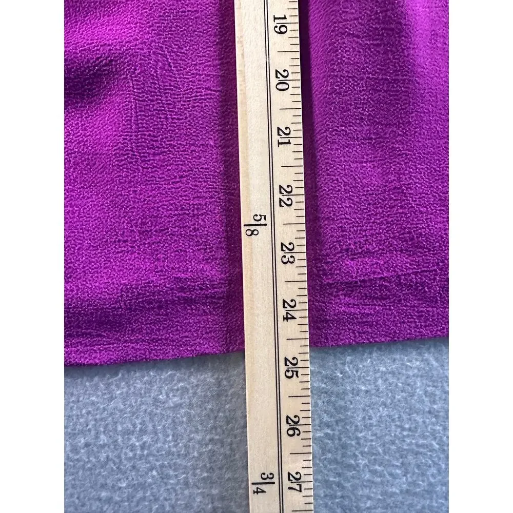 Kate Spade Selena Large Crepe Sleeveless Blouse Bajarose Purple Orange Back Tie